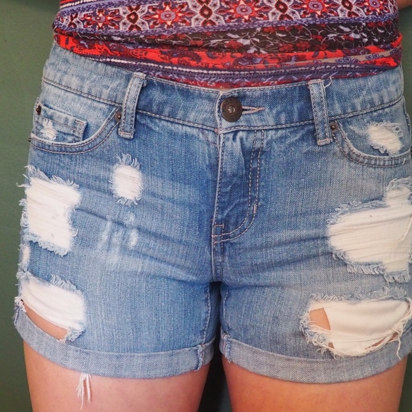 trendy jean shorts